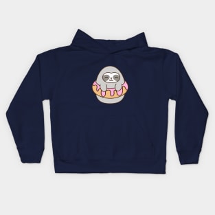 Sloth Donut Kids Hoodie